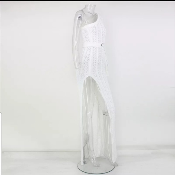 One Sleeve Knit Dress - Picture 7 of 8